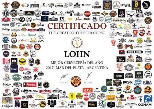 Lohn Bier é eleita cervejaria do ano na Argentina